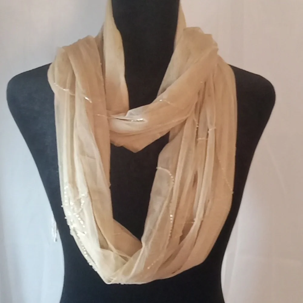 Vintage beaded scarf